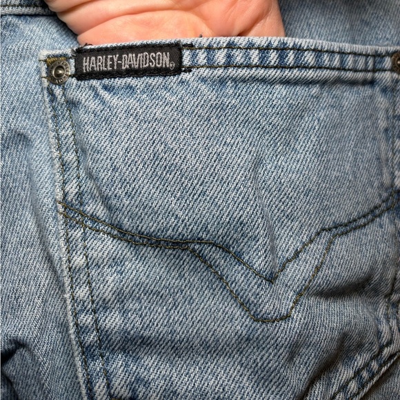 Harley-Davidson - Womens Blue Jeans in Size 10 - Picture 6 of 10